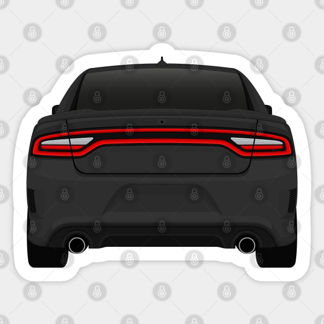 Charger rear Dark-grey Sticker by VENZ0LIC